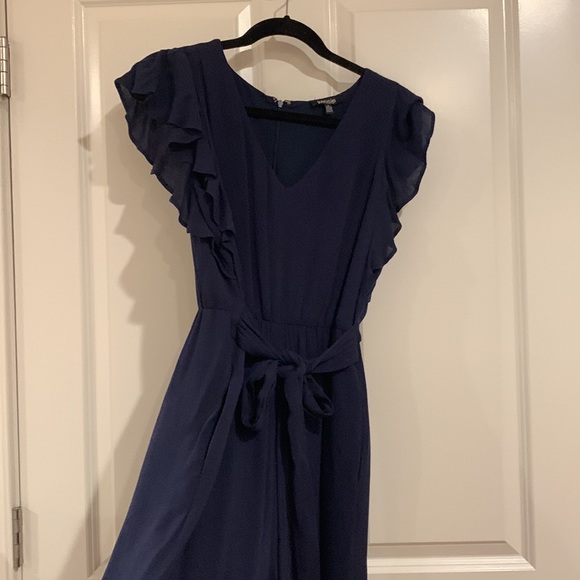 Kensie flutter sleeve wide leg jumpsuit - Picture 2 of 3